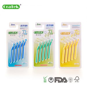 Две Мягкие, Гибкие Зубные Щетки Для Чистки Между Зубами В Форме Буквы Г Двух Цветов